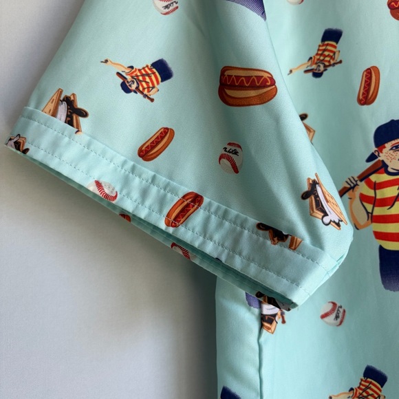 RSVLTS The Sandlot The Great Hambino Men's Sz XL Shirt Kanuflex 90s Summer AOP - Picture 15 of 16